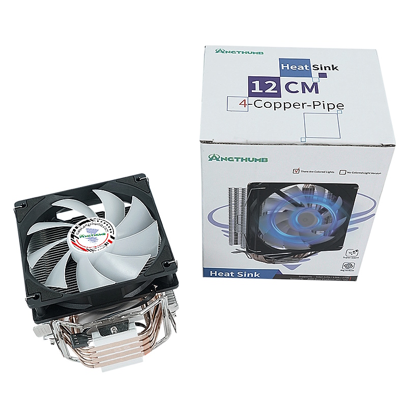 Cooler Processador 12cm 4 Tubos Cobre Intel/AMD - Angthumb