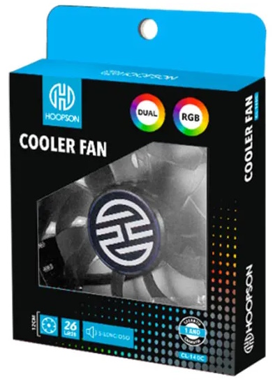 Cooler Fan Gabinete Hoopson CL-140C LED RGB
