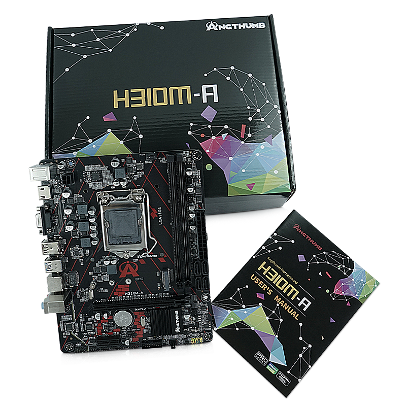 Placa Mãe Intel H310M-A V1.0 LGA1151 8/9 Gerações - Angthumb