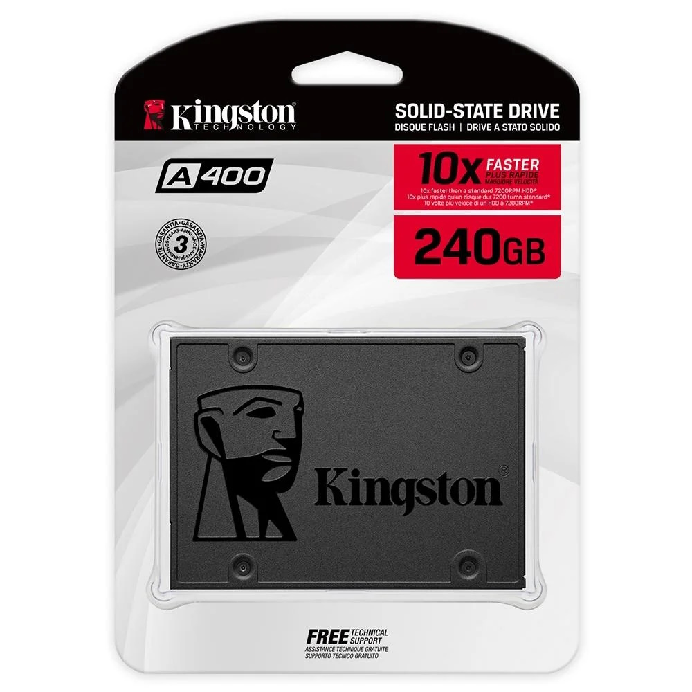 SSD Sata III 240GB 2,5" A400 - Kingston
