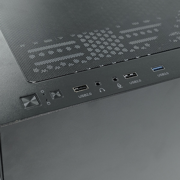 Gabinete Space Capsule 3 Pro Lateral e frontal de vidro - Angthumb