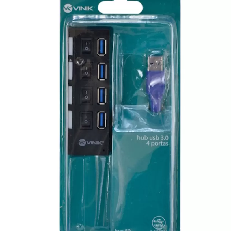 Hub USB Vinik USB 3.0 4 Portas HUV-50